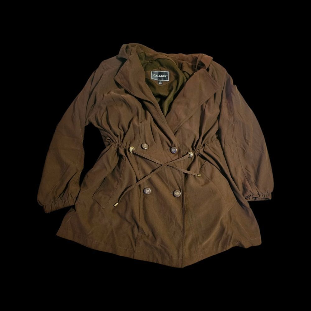 Gallery Chocolate Brown Pea Coat for Women
